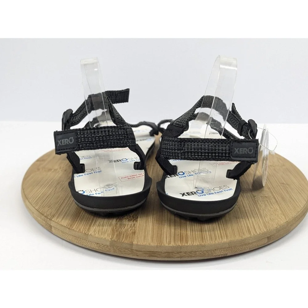 Xero Shoes Z-Trail EV Mens 8 Minimalist Barefoot Sport Sandals Black Charcoal